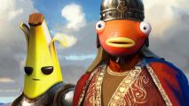 Fortnite RTS Christmas 2023: Peely and Fishsticks reimagined as feudal generals