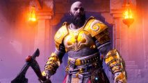 God of War Ragnarok Valhalla DLC : Kratos in gold armor