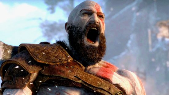 PS Plus Season of Play: an image of Kratos screaming
