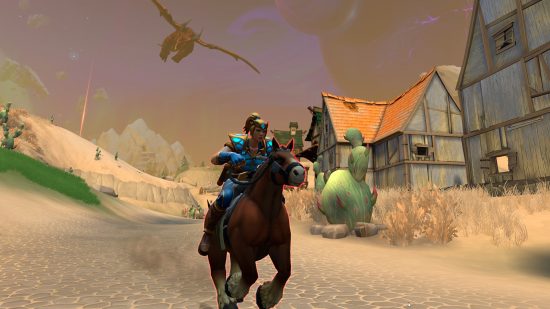 Best Xbox Battle Royale Games: An image of a horse rider in Realm Royale Reforged. 