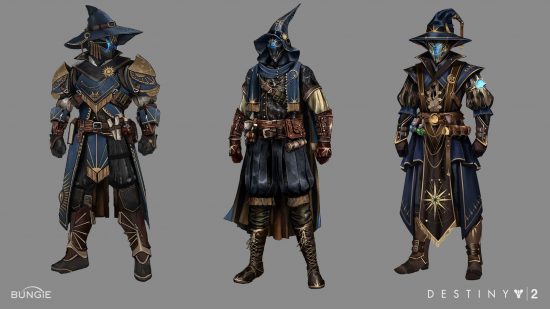 Destiny 2 character customization update: Draft concept art for the Festival of the Lost wizard armor.
