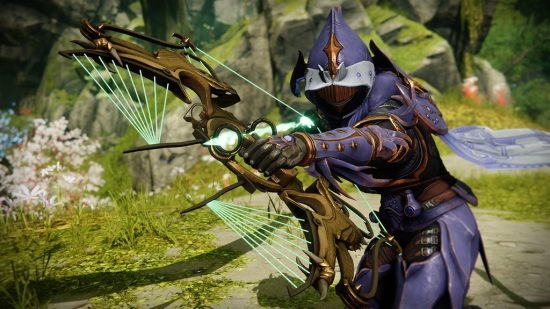 Destiny 2 Season of the Wish content draught: A Hunter holding a bow, ready to fire.