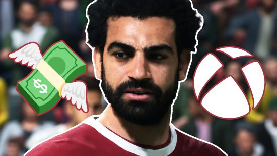 FC 24 Xbox Free Play Days: Mo Salah of Liverpool wearing a red jersey