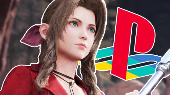 Final Fantasy 7 Rebirth Aerith Sephiroth: Aerith with her trademark pink ribbon and red jacket
