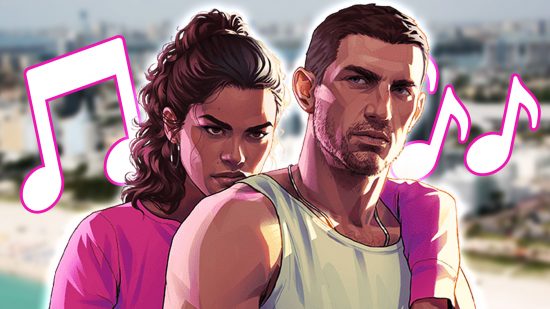 GTA 6 Florida artists: Lucia and Jason wearing a pink tee and white vest respectively