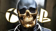 MW3 Ranked season 1: a person wearing a skull mask with gold detailing