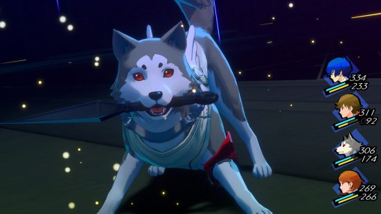New PS4 games: a grey dog holding a knife in its mouth