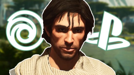 PS5 Ubisoft Plus Premium: Basim with his long hair and beige outfit