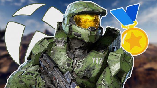 Xbox Microsoft Rewards upgrade: Master Chief in his trademark green Spartan armor