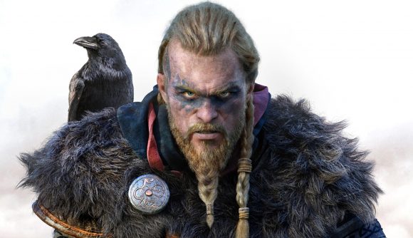 Assassin's Creed Infinity microtransactions: a blonde viking with plaited hair and a raven on their shoulder
