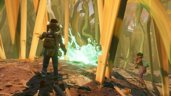 Best Xbox coop games: two shrunken down people walking through plant stems