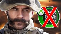 Call of Duty Xbox Game Pass canceled rumor: Captain Price next to the Game Pass logo