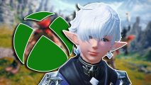 Final Fantasy 14 Xbox beta start: Alphinaud looking towards the camera with an Xbox logo on the left side.