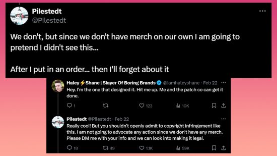 Helldivers 2 merchandise: An image of game director Johan Pilestedt talking about Helldivers 2 merch.