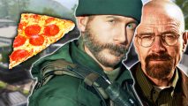 Modern Warfare 3 Breaking Bad Easter Egg: An image of Walter White and Pizza.