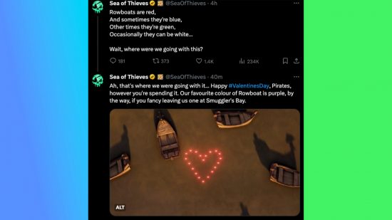 Sea of Thieves PS5: An image of RARE hinting at Sea of Thieves PS5 release on social media.