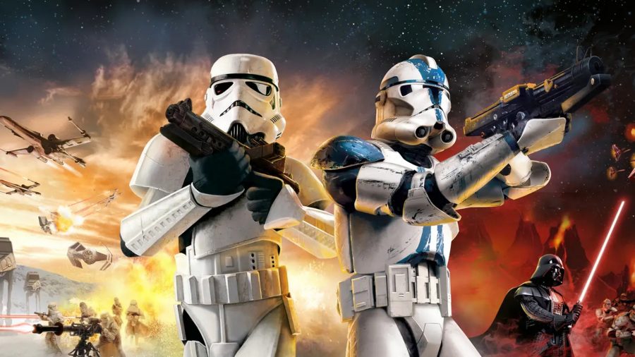 Star Wars Battlefront Collection: An image of Stormtroopers in Star Wars Battlefront.