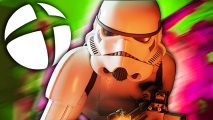 Star Wars Dark Forces Remaster Xbox Game Pass: An image of a Stormtrooper in Star Wars Dark Forces.