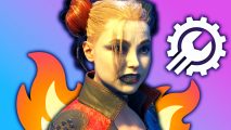 Suicide Squad Kill the Justice League new update: an image of harley quinn in the kill the justice.