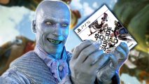 Suicide Squad Kill the Justice League Mr Freeze DLC: An image of Mr Freeze holding the Suicide Squad game.