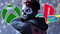 The Finals nuke nerf: a person with red hair wearing skeletal face paint and a black hoodie