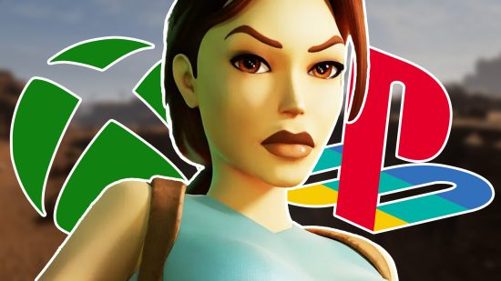 Tomb Raider Remastered corner bug: Lara Croft in her iconic blue tank top