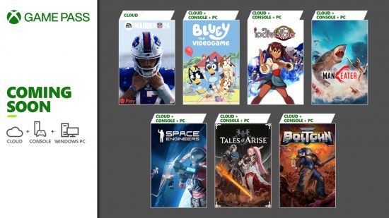 Xbox Game Pass February 2024 games batch two: Official promotional image showcasing the seven games coming to Game Pass in the second half of February.