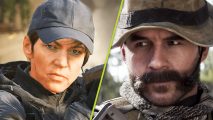 Call of Duty Warzone Season 3 anniversary skin leak: a woman in a baseball cap next to a man in a bucket hat