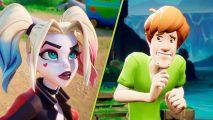 MultiVersus reveal comeback: An image of Harley Quinn and Shaggy in MultiVersus.