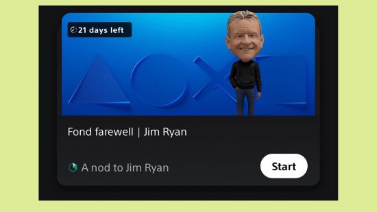 PlayStation Stars Jim Ryan: An image of the Jim Ryan Bobblehead PlayStation Stars reward.
