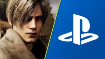 PS5 PS2 emulator: the dashing, blonde-haired Leon Kennedy in the Resident Evil 4 Remake
