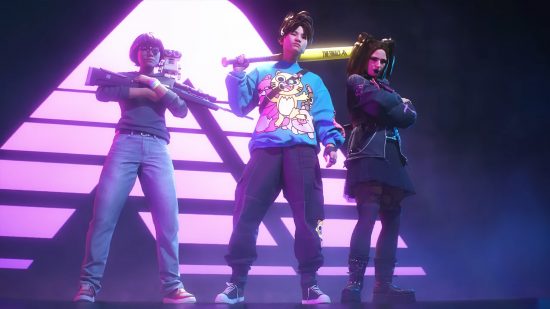 The Finals Season 2 preview: An image of The Finals Season 2 battle pass cosmetics.