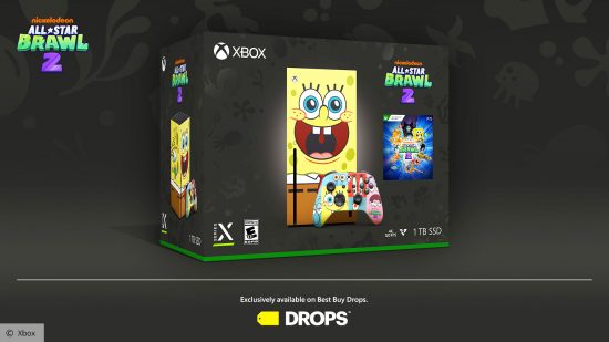 Xbox SpongeBob bundle: the boxed bundle