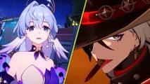Honkai Star Rail 2.2 banners: the blue-haired Robin next to the bullet-biting Boothill