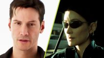New Matrix Game: An image of Keanu Reeves' Neo and Carrie-Anne Moss' Trinity in The Matrix Awakens.