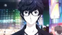 Persona 6 leaks color theme: Joker with his dark hair and glasses, staring forward