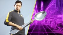 The Finals update new game mode: An image of a contestant holding a spoon in The Finals.