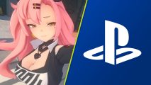 Zenless Zone Zero pre-registration PS5: a pink-haired girl next to the PS logo