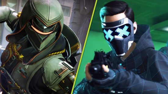 Best Xbox Multiplayer Games: a Destiny Guardian and The Finals contestant can both be seen wearing masks