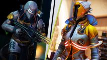 Destiny 2 PvP Map Pack: two guardians in colorful armor facing each other