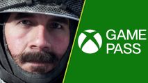Call of Duty on Xbox Game Pass: an image of Captain Price from MW3 and the Xbox Game Pass logo.