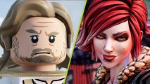 Xbox sale Borderlands Lego Star Wars: Lego Luke Skywalker with ashen hair next to the red-headed Lillith