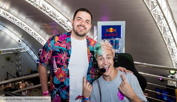 CouRage with Ninja at a Fortnite Red Bull