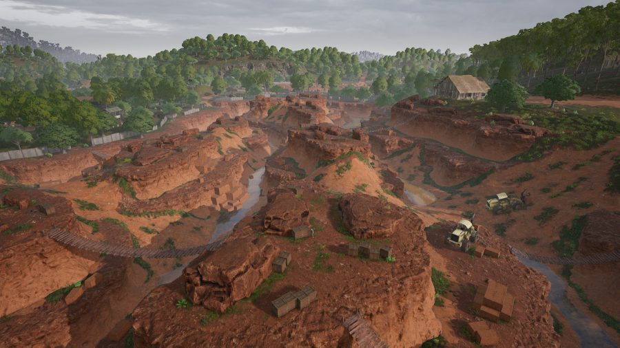 The dusty Quarry located in the middle of Sanhok in PUBG