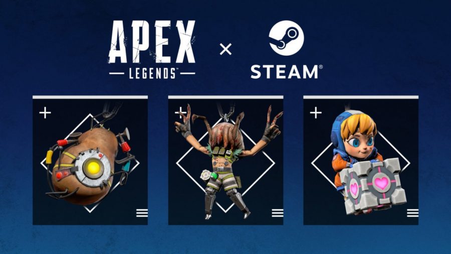Three charms that are unlocked via the Steam version of Apex Legends.