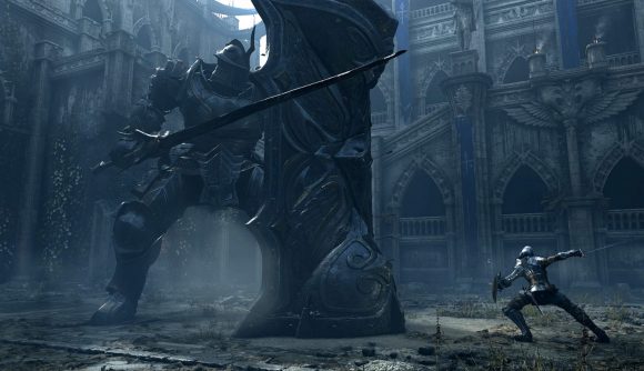 Demon's Souls Tower Knight battle