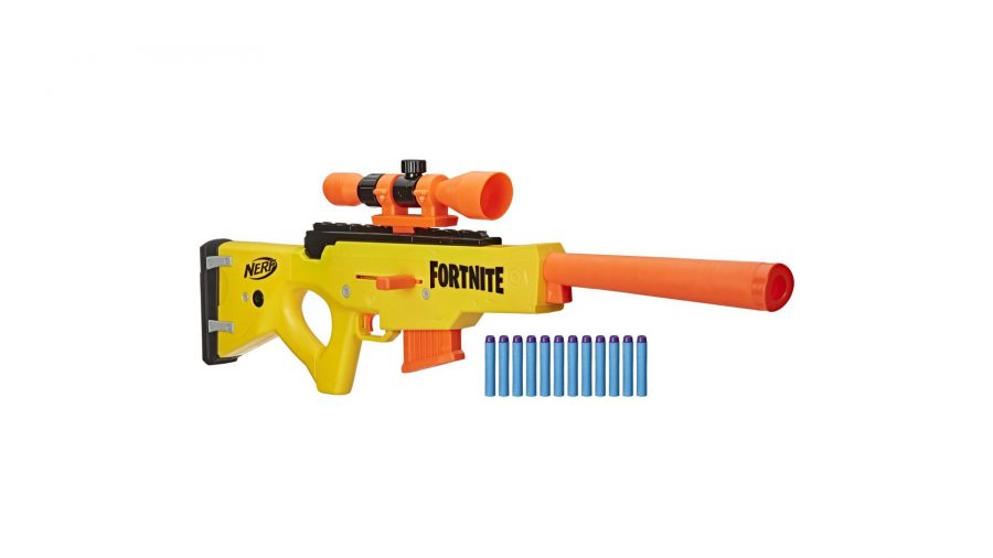 Fortnite nerf狙击步枪，黄色和橙色