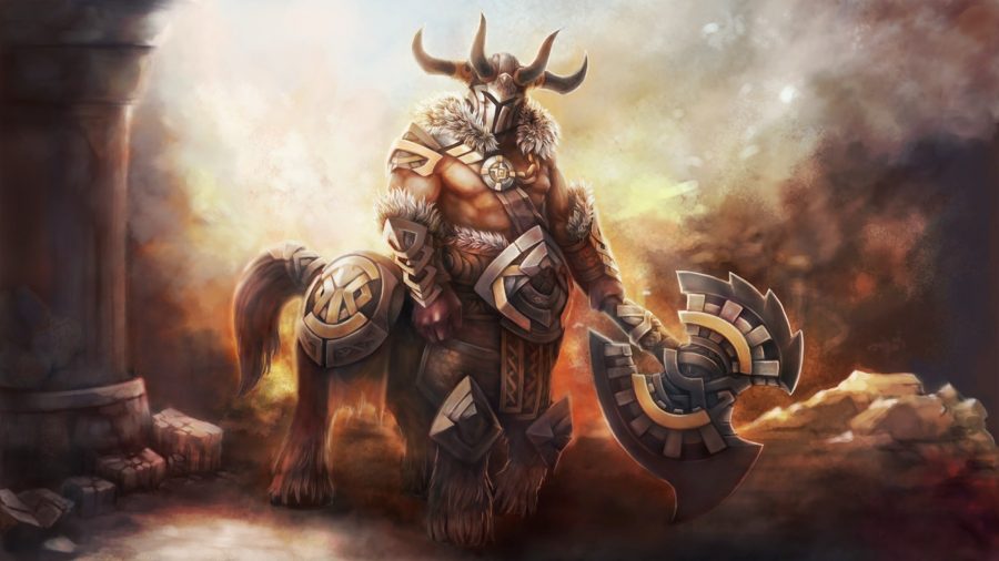 Best Dota 2 heroes: A centaur readies himself for battle in Dota 2