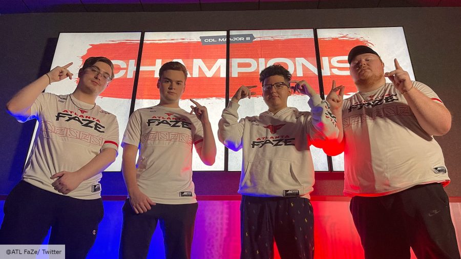 CDL team Atlanta FaZe after their 2021 Stage 3 major victory