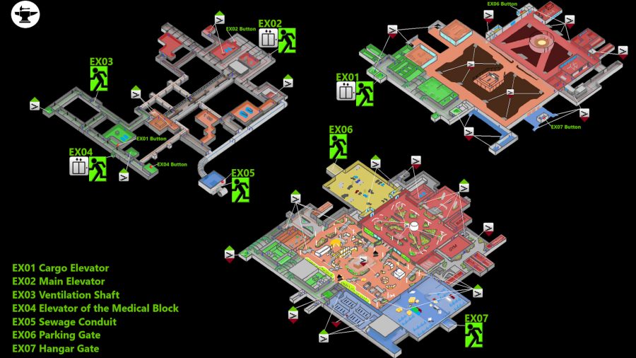 तारकोव्ह नकाशे पासून सुटका: प्रयोगशाळेचा नकाशा